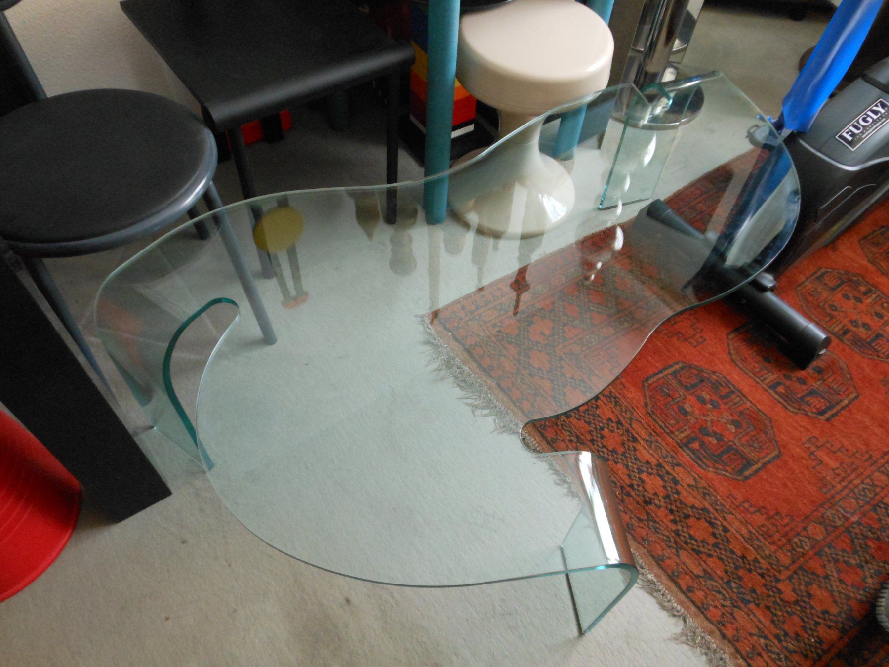 Tavoli: Designer Glas Couchtisch   Hans Von Klier – Usato da Füllinsdorf venduto da Cibum 5