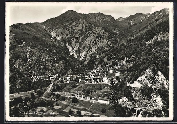 Cartoline postali: AK Camedo, Centovalli, Panorama – Usato da Berlin venduto da bartko-reher