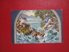 AK Kunst Tell Sprung nach Wandgemälde Tellskapelle