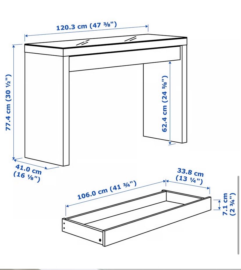 Ikea Tavoli: Ikea Malm Tisch – Usato da Gattikon venduto da lzw_y2bh 2