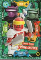 LEGO NINJAGO TRADING CARD SERIE 5 # 123 FIESES TEAM PRIME EM