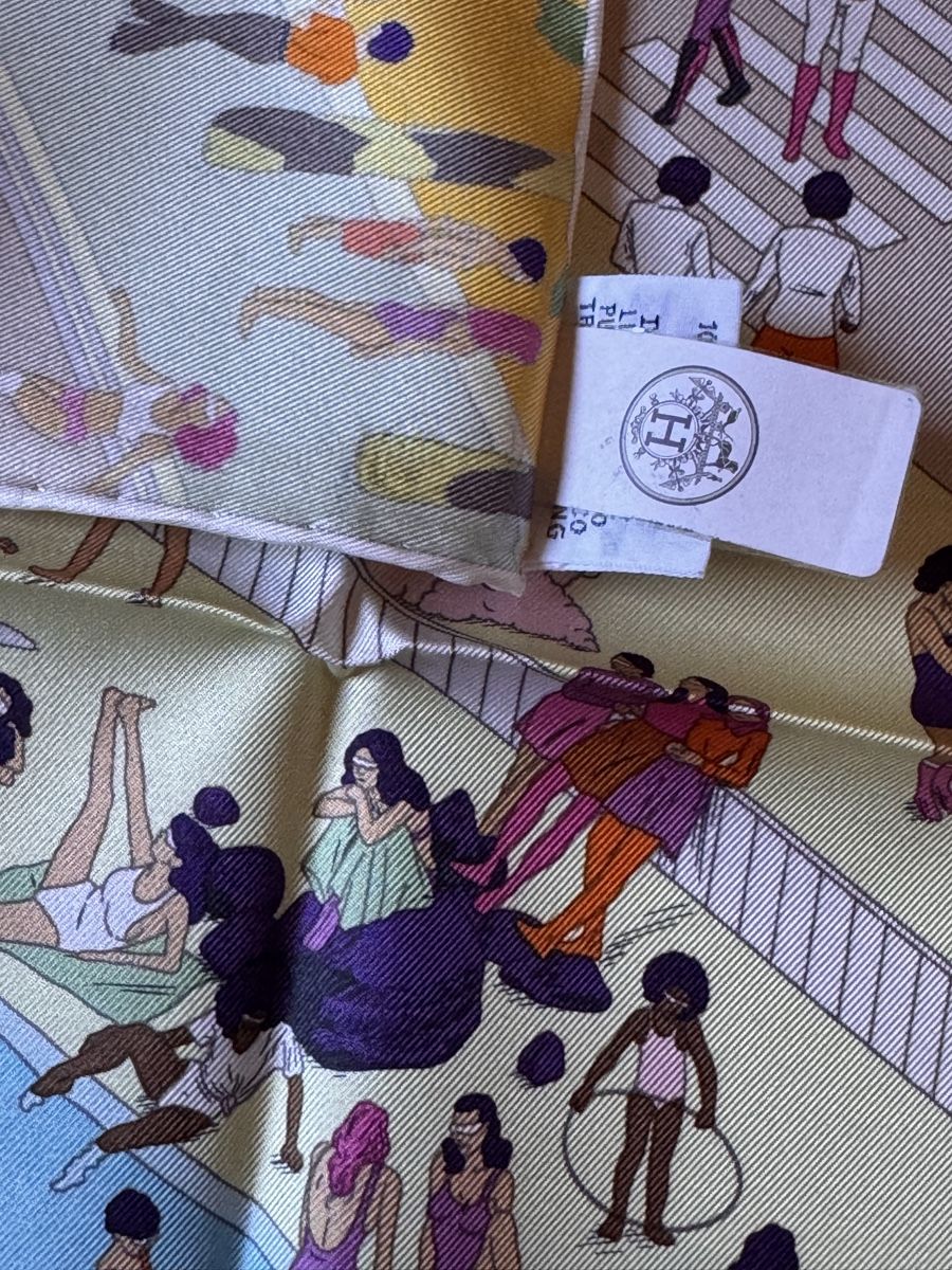 Hermès Foulard & Sciarpe: Hermès carré neuf, 90 On The Beach – Nuovo e nell'imballaggio originale da Genève venduto da Allisgood 2