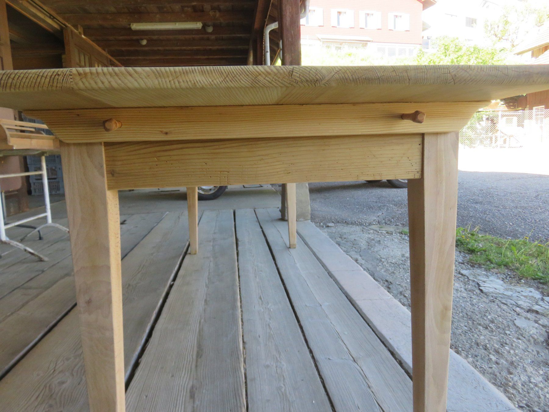 Tavoli: antiker Biedermeier Tannentisch 245cm – Usato da Ruswil venduto da Mfladibus 4