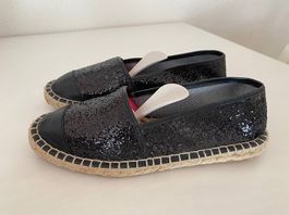 Schuhe Slipper Bronx schwarz Pailletten 37 NEU
