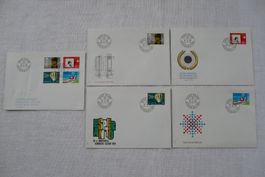 1979 5 FDC Sondermarken I Satz & Einzelmarken SBK 622 - 625