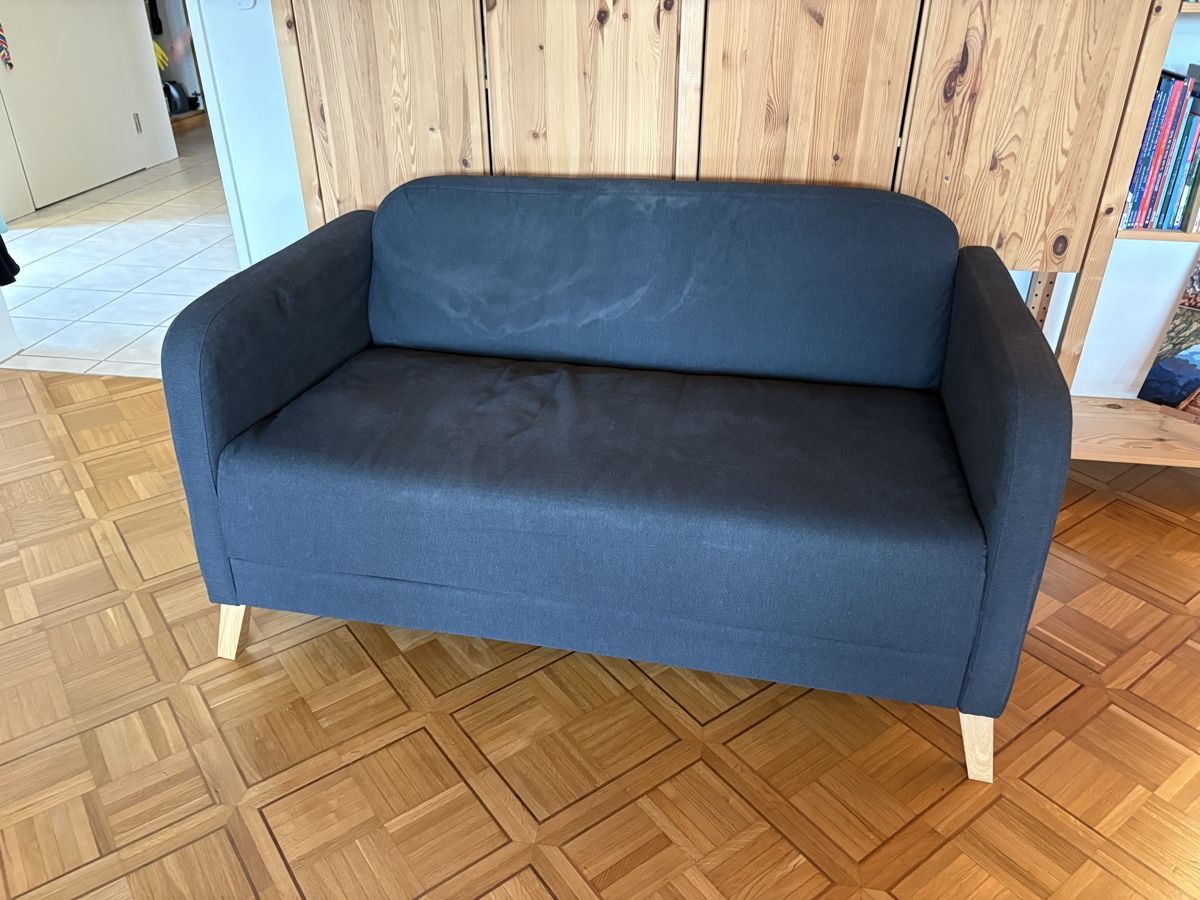Divani: Ikea LINANÄS 2er-Sofa, Vissle dunkelgrau – Usato da Elsau venduto da mischwe