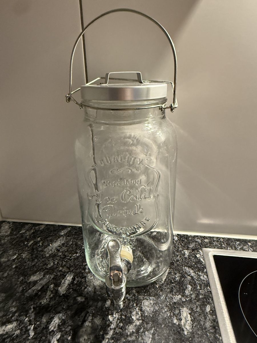 Contenitori & Simili: 4 Liter Getränkeglas mit Zapfhahn – Nuovo (secondo la descrizione) da Neerach venduto da topshotta