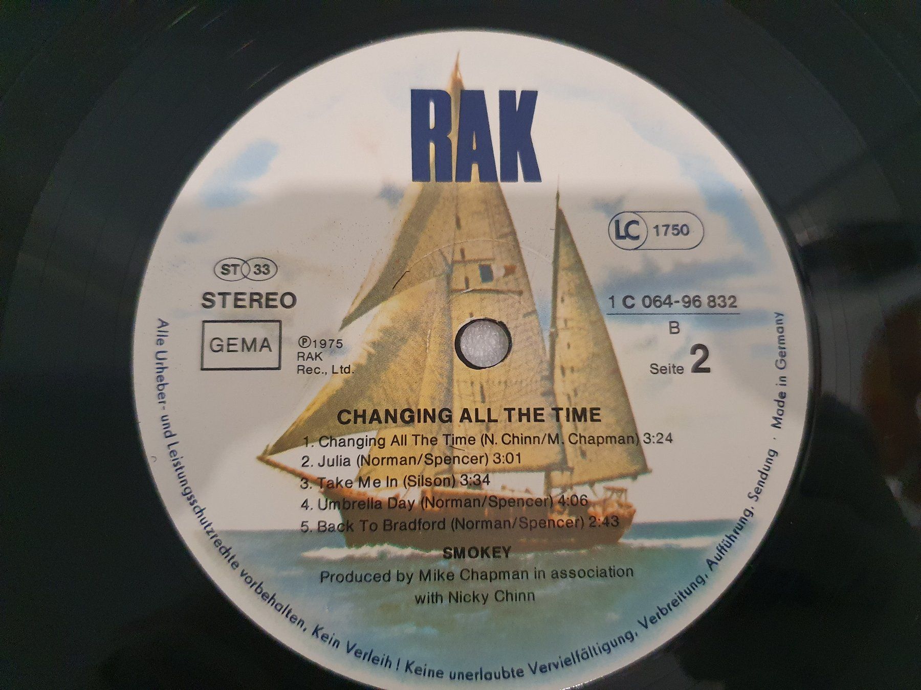 Schallplatten: Smokey – Changing All The Time – Gebraucht aus Uster von Vinyl-Leidenschaft 7