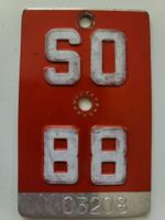 Velonummer SO 88