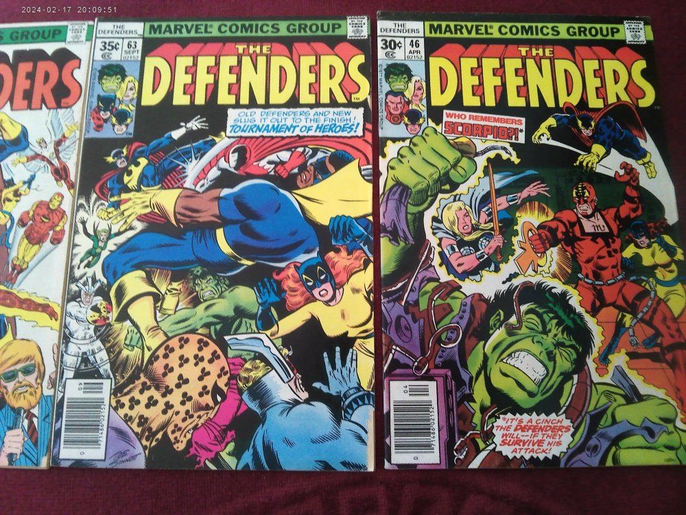 Fumetti: Comics The Defenders 46, 62, 63 Marvel COMICS GROUP – Usato da Volketswil venduto da nemo2000 1