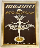 Max Snischek, Jugendstil, Musiknoten Richard Strauss. 1924