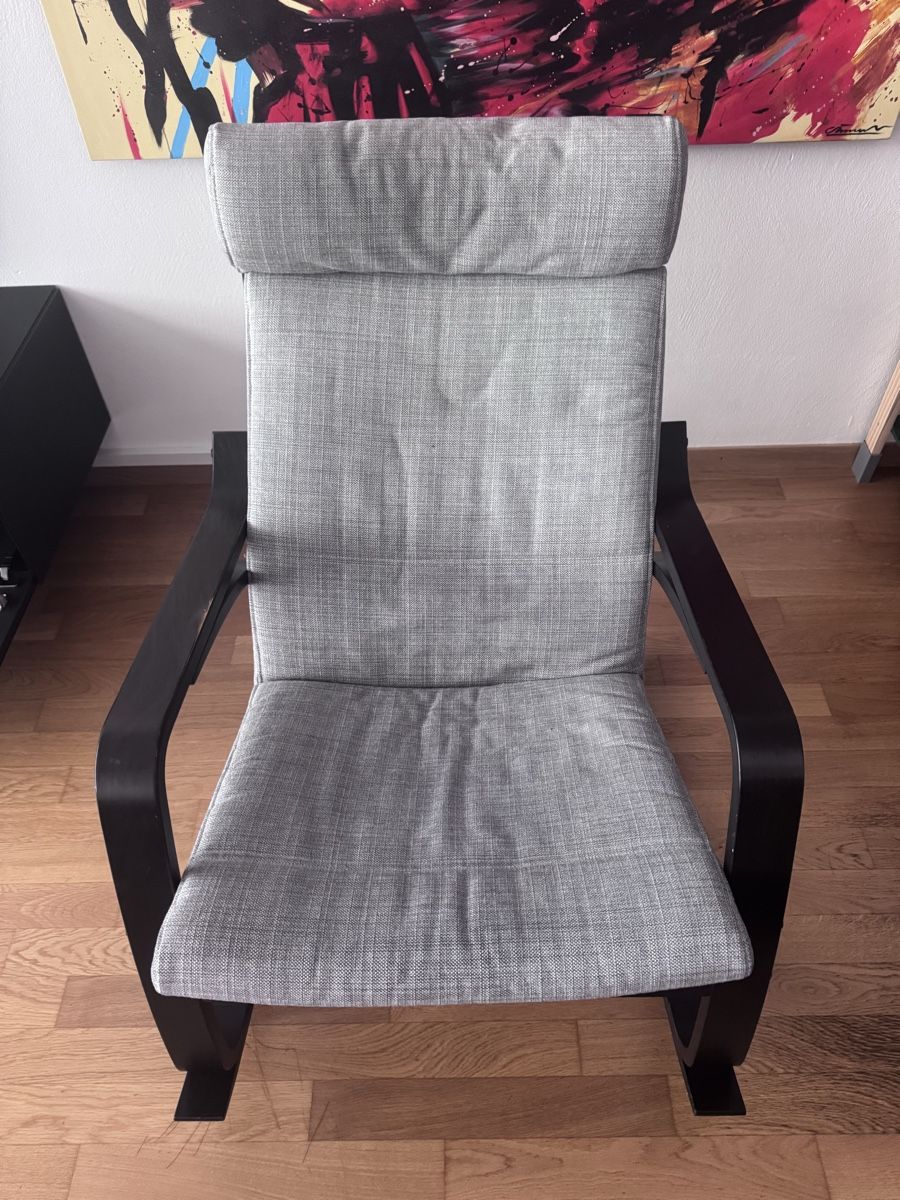 Sessel: Schaukelstuhl Schwarz / Grau – Gebraucht aus Walenstadt von Mk3GR 1