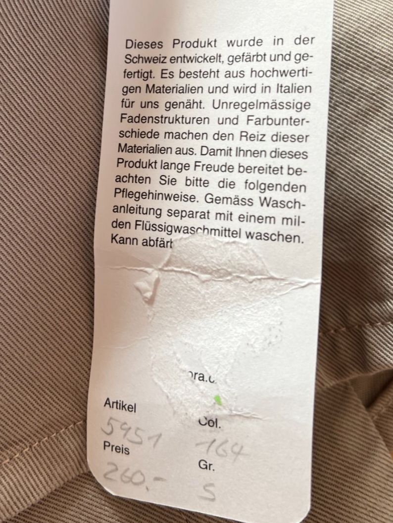 Colora Camicette: Colora Damen Bluse, Gr. S, Farbe: Hellgrau, NEU – Nuovo e nell'imballaggio originale da Worb venduto da farben20zauber 2