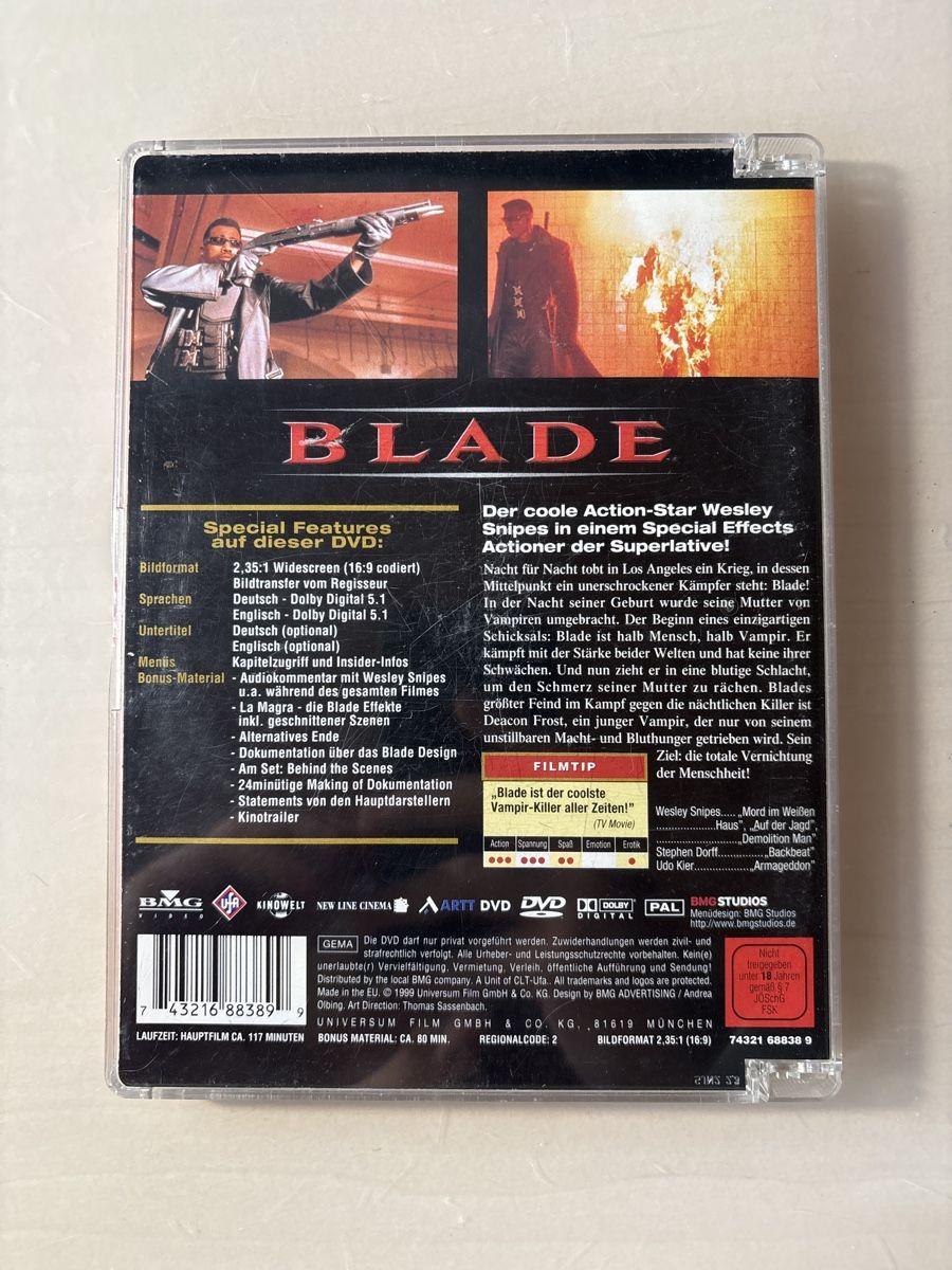 Tutti i DVDs: Blade – Usato da Ruswil venduto da Slivio_ 1