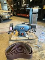 Schleifbock WASU BS 67D-2 mit Schleifband gebraucht
