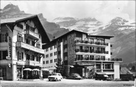 Les Diablerets VD // Grand Hôtel Oldtimer alte Autos 1965
