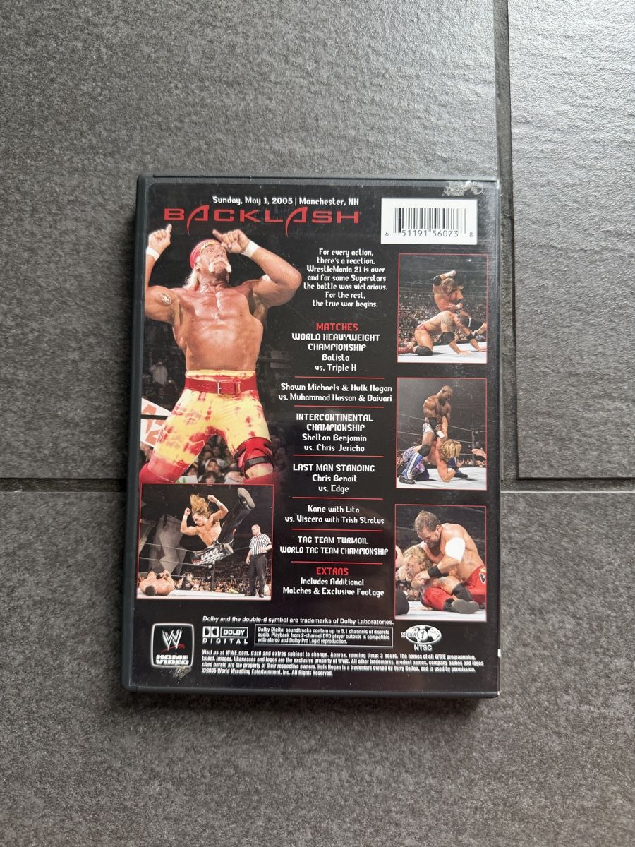Alle DVDs: WWE Backlash 2005 DVD – Gebraucht aus Zürich von cENS0R 1