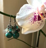 Ohrringe - Modeschmuck im Türkischen (Stein?!?)  Farbe