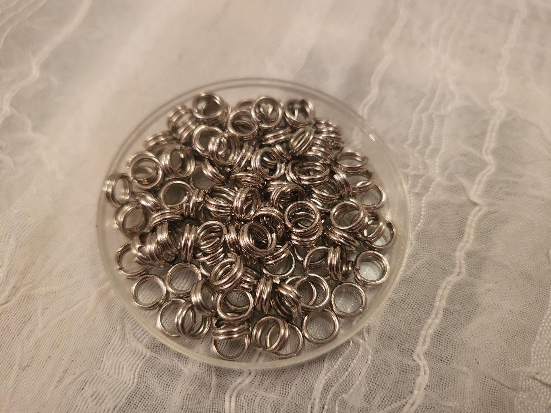 Perle (finte): Spaltringe Doppel 4mm 100stück – Nuovo e nell'imballaggio originale da Dietikon venduto da Eleda