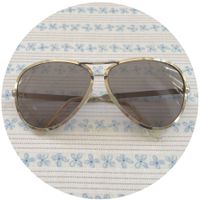 Sonnenbrille Metall silber-gold Made in France ca. 1980s