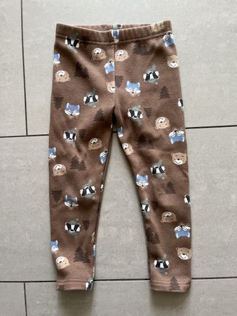 Braune Thermo Leggins, Gr. 98