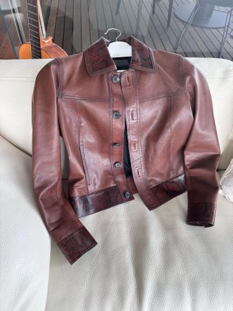 Massimo Dutti Lederjacke – Neu