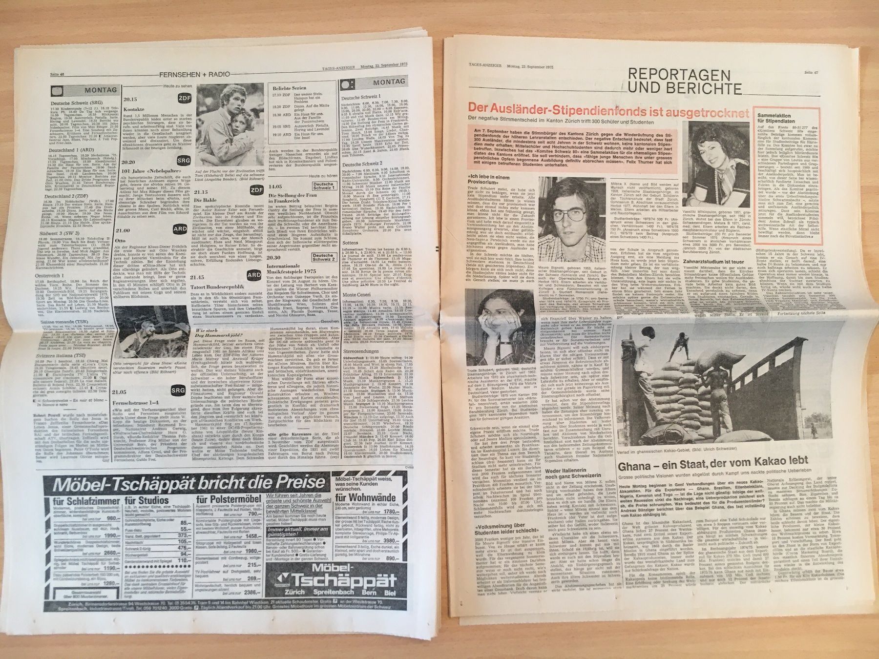 Zeitschriften & Magazine: Tagesanzeiger vom 22. September 1975 – Gebraucht aus Luzern von Jiggy_8898 7