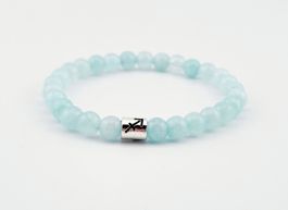 Sternzeichen Armband Schütze Chalcedon Blau Natursteine