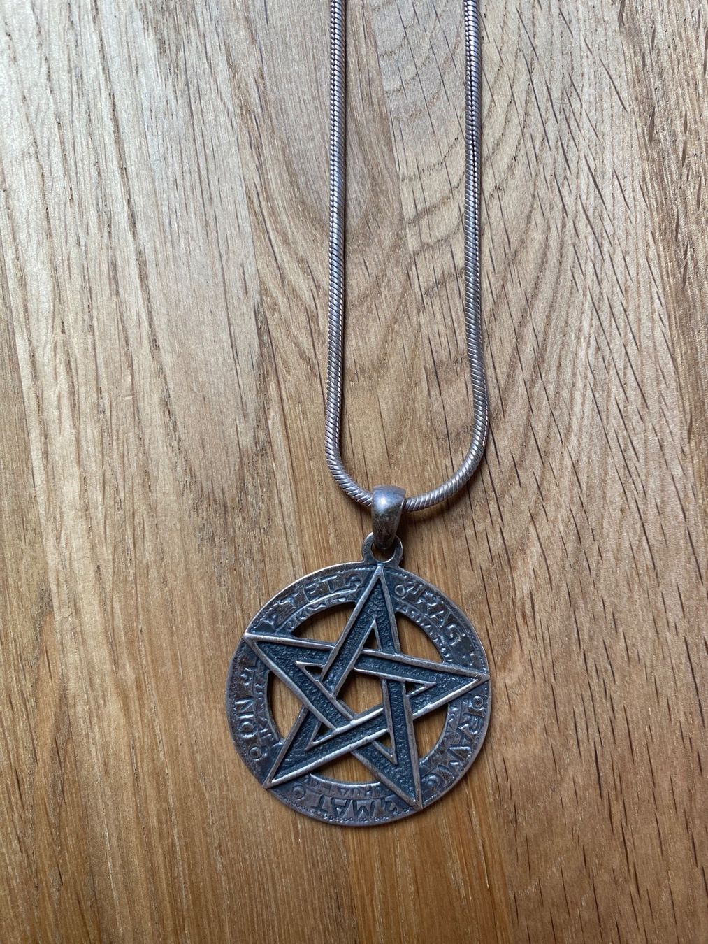 Anhänger: Pentagramm Anhänger mit Silberkette – Gebraucht aus Hittnau von Minitwo146
