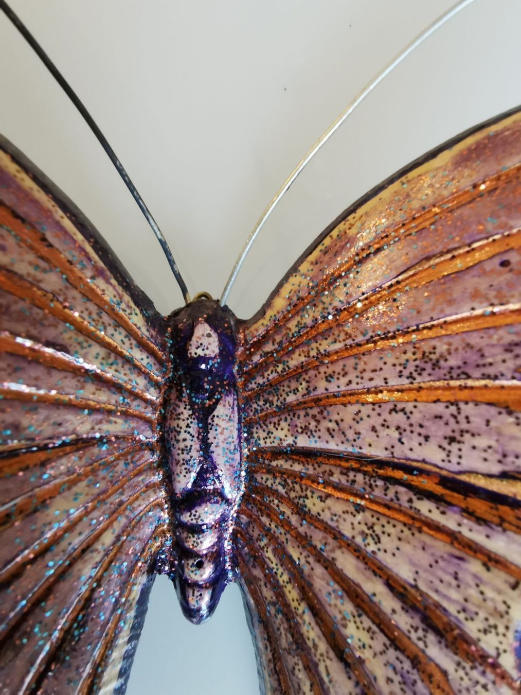 Figuren: Schmetterling Gipsfigur lila Unikat – Gebraucht aus Sirnach von windrad65 2