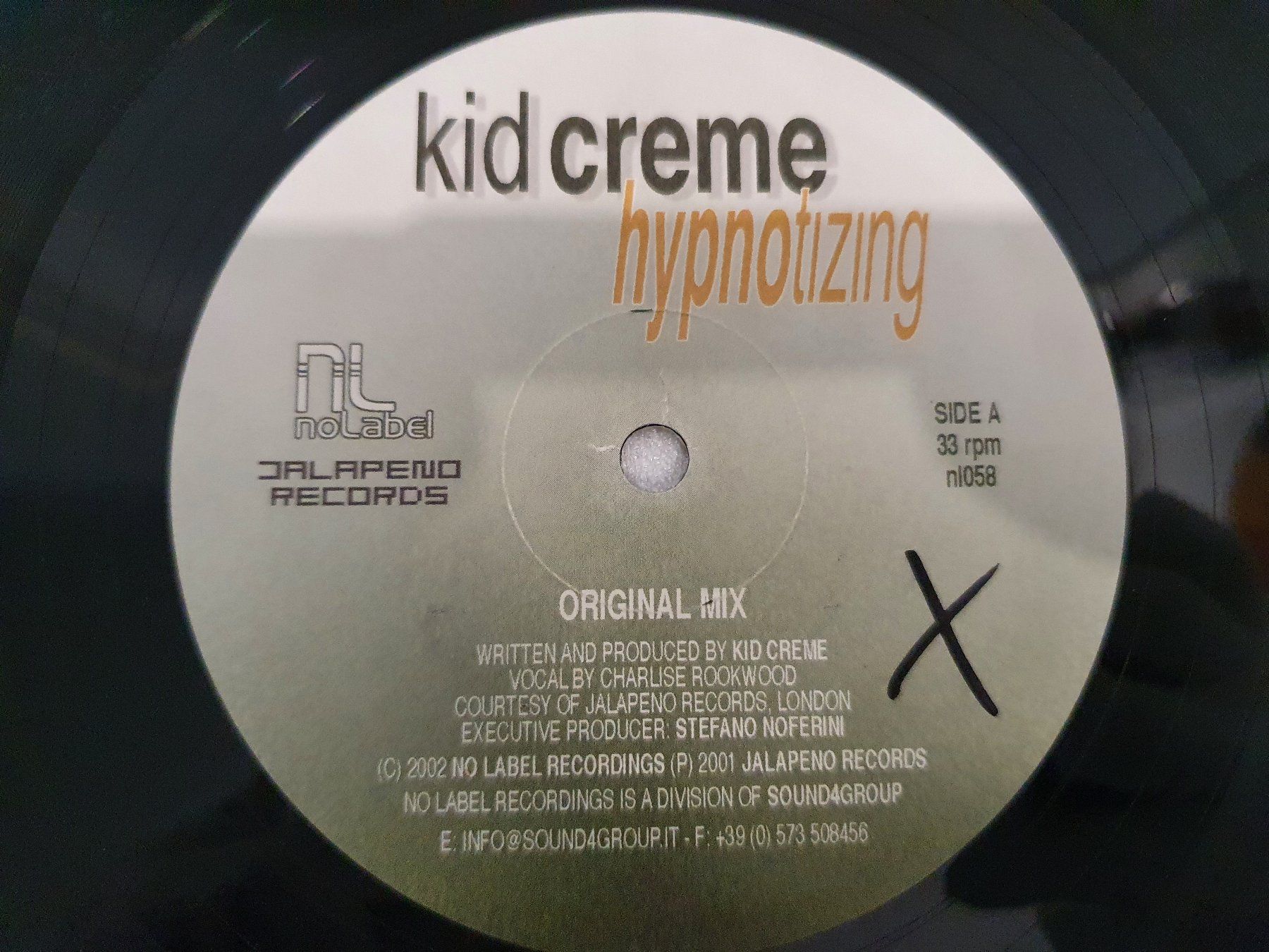 Schallplatten: Kid Creme – Hypnotizing (House) – Gebraucht aus Uster von Vinyl-Leidenschaft 6