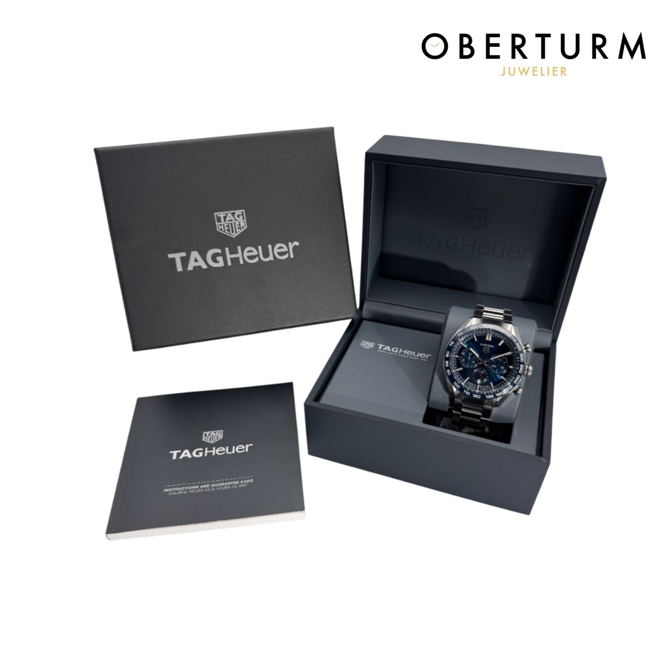 Tag Heuer Orologi: TAG Heuer Carrera Chronograph Blau – Usato da Brugg AG venduto da Oberturm 6
