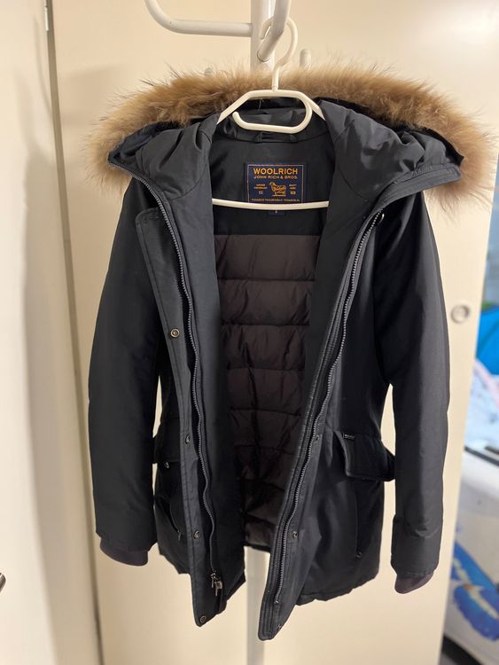 Damen original Woolrich Parka navy blue Kaufen auf Ricardo