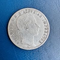 Silbermünze: 1 Florin, 1861, Franz Joseph I. s.s.