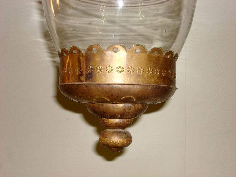 Lampadari & plafoniere: Antike Deckenlampe aus Apothekerglas – Usato da Geroldswil venduto da ARTEFACTO 2