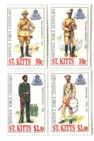 Briefmarken "Uniform". St. Kitts.