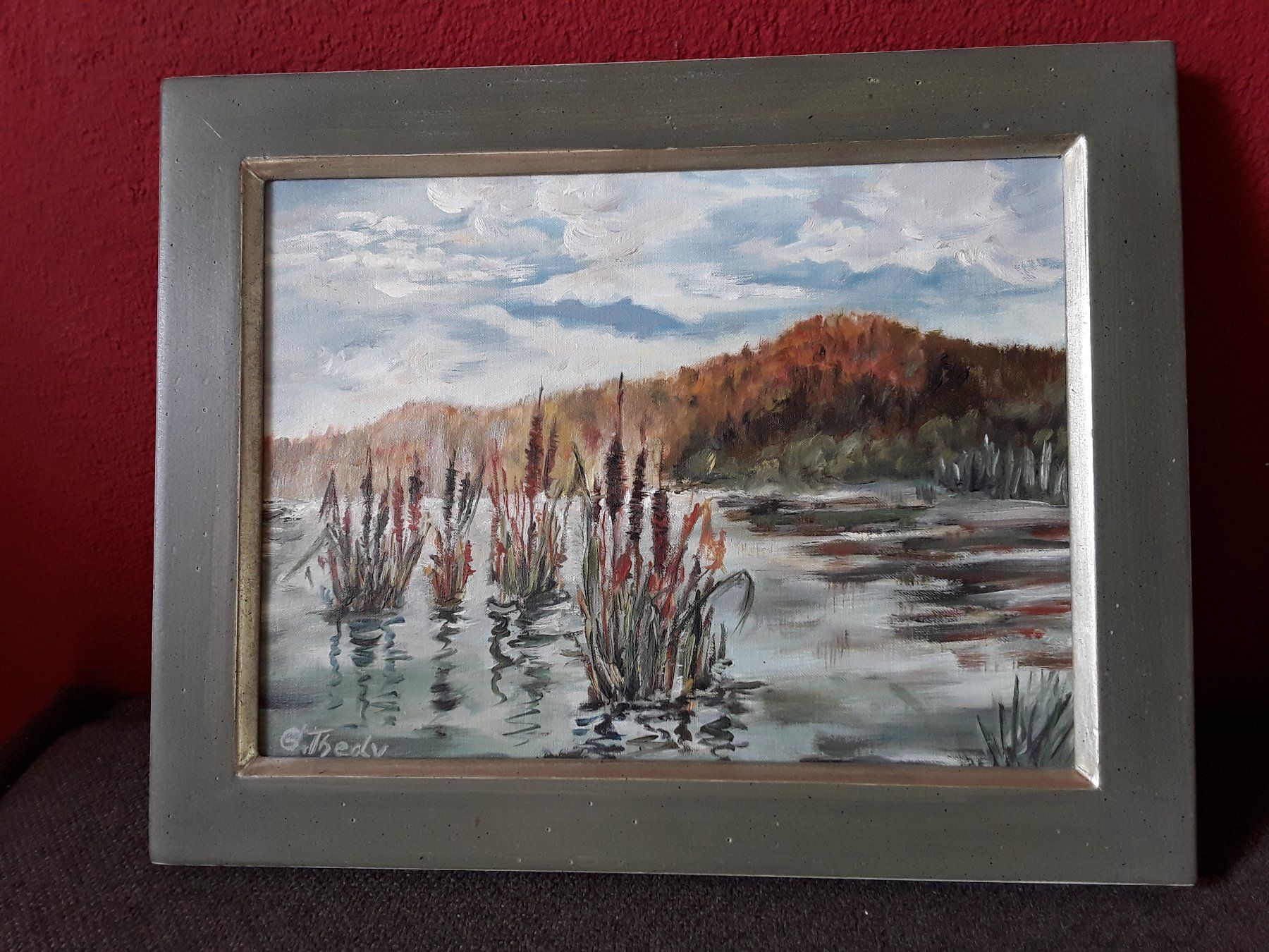 Dipinti: Oelbild - Uferlandschaft – Usato da Bilten venduto da konrad7321 1