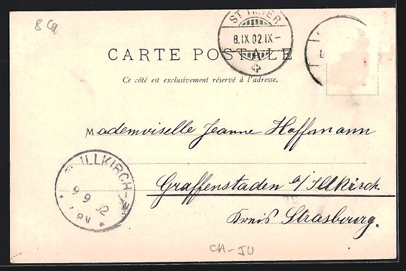 Ansichtskarten: AK St-Imier, Ecole Menagère, 1902 – Gebraucht aus Berlin von bartko-reher 1