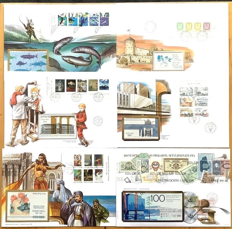 Tutti i francobolli: 1983-95 - Finnland FDC Grossbriefe- Markenheftchen – Nuovo (secondo la descrizione) da Liestal venduto da Pep3