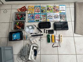 Nintendo Wii und Wii U Konsole mit Spielen und Zubehör