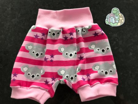 Kurze Pumphose Mitwachshose Koala Bär Gr. 74/80 NEU
