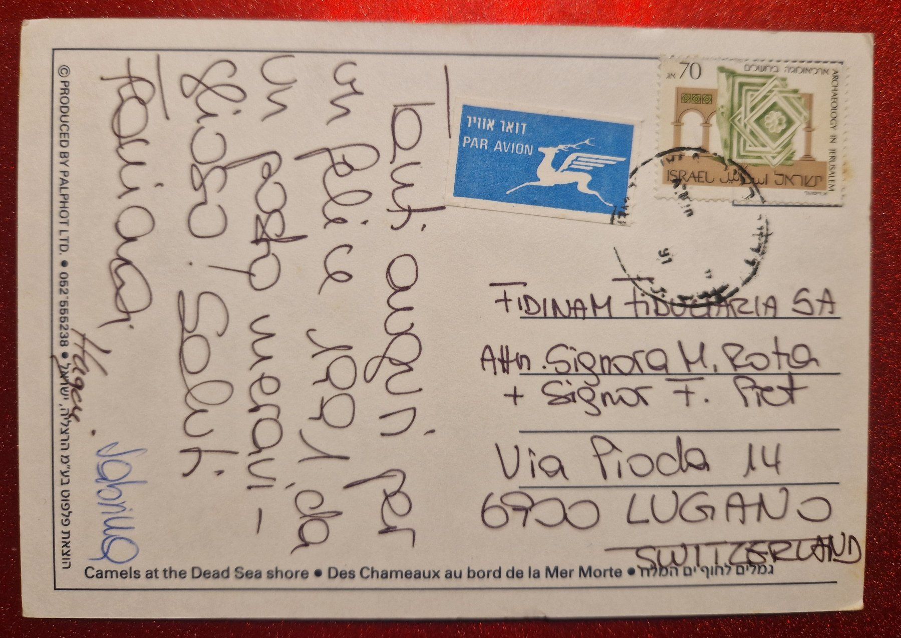Cartoline postali: The Dead Sea Totes Meer 1991 – Usato da Melchnau venduto da Arthurius 1