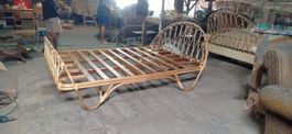 Einzelbett Doppelbett Betten Rattanbett Natur Rattan Bett
