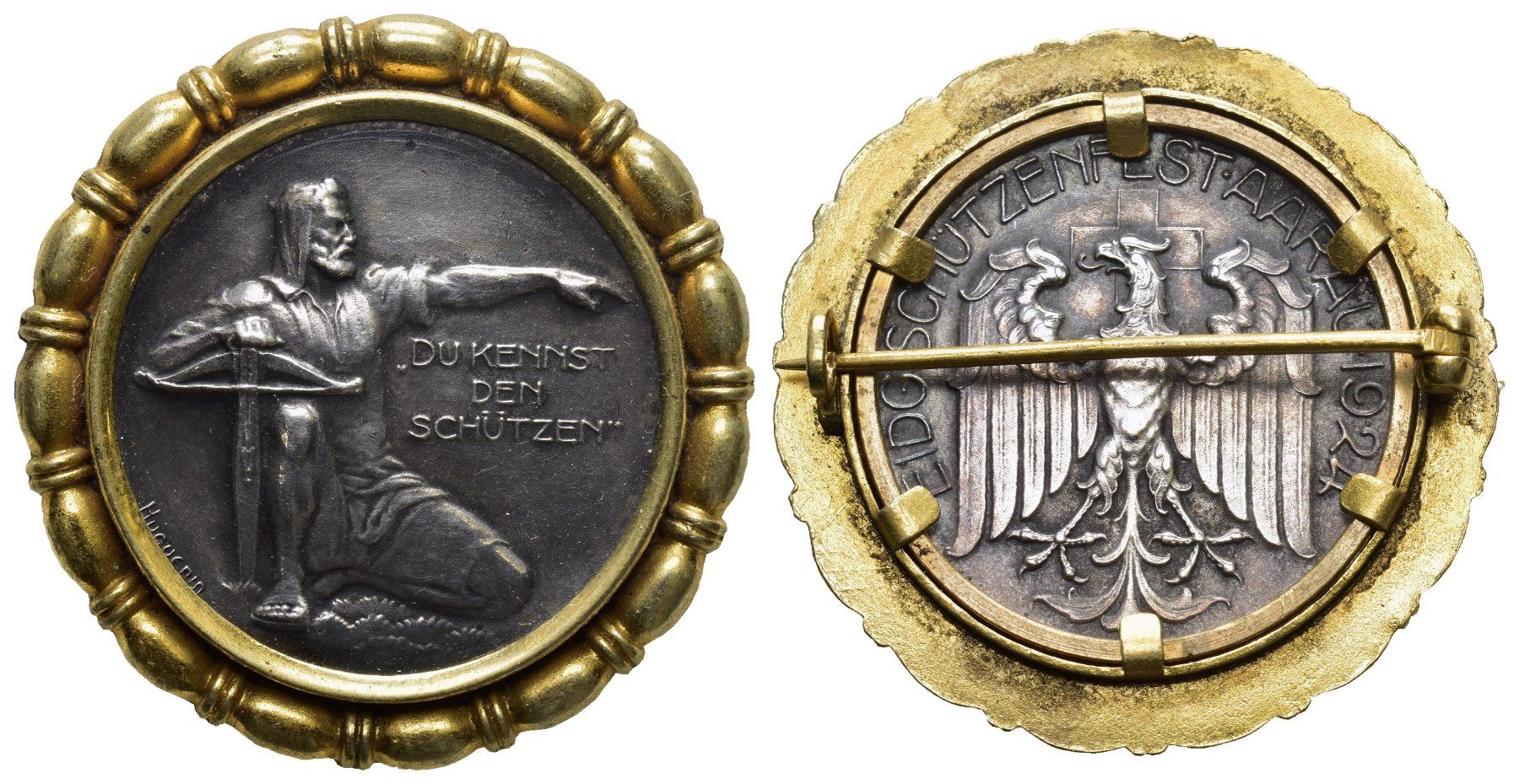 Medaglie: Aargau 1924 Schützenmedaille – Usato da Bern venduto da numismatictops