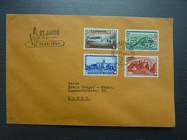 1944 Pro Patria Satz-Brief,  Fr. 2.50/ SBK 75.--