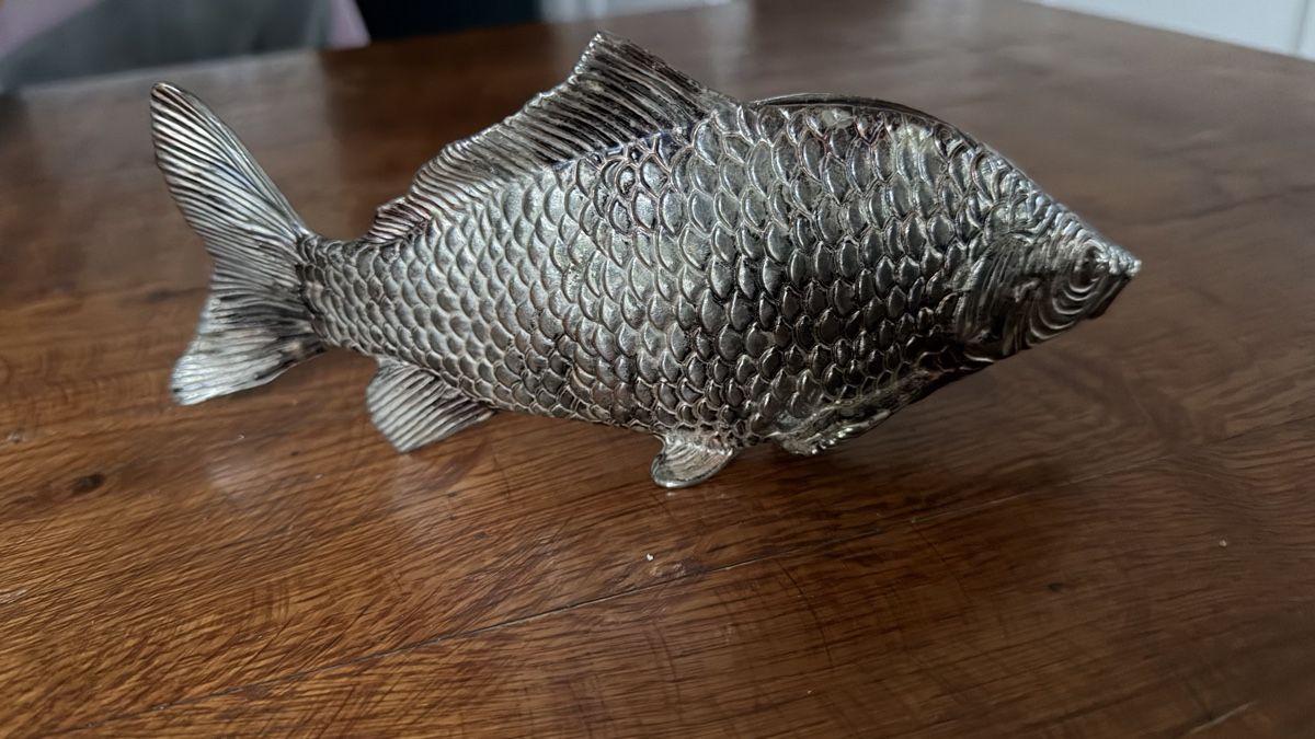 Altro in Stoviglie & Bicchieri: Fisch aus versilbertem Metall, Brief-oder Serviettenhalter – Usato da Riedholz venduto da Frettchen63 1