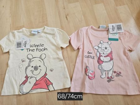 2 T-Shirts Disney Winnie Puuh Grösse 68/74 neu mit Etikett