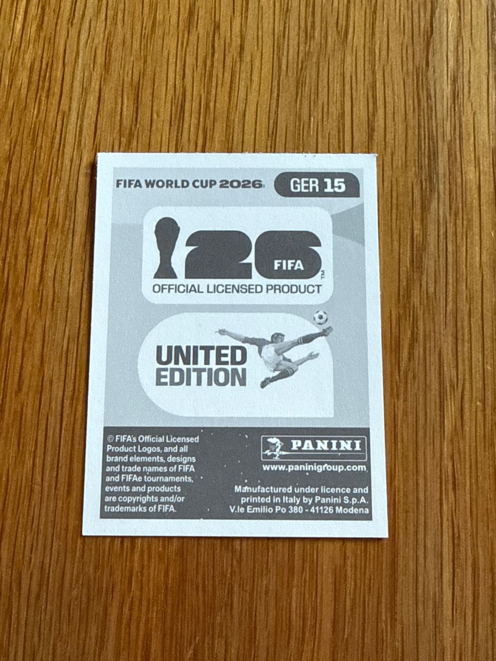 Panini Cartes à collectionner: PANINI WM 2026 – Neuf (Voir description) à Ulisbach par PET-030 1