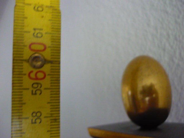 Orologi: Wanduhr Sumiswalder Pendule  schwarz mit Golddekor – Difettoso da Belp venduto da Polexli 4