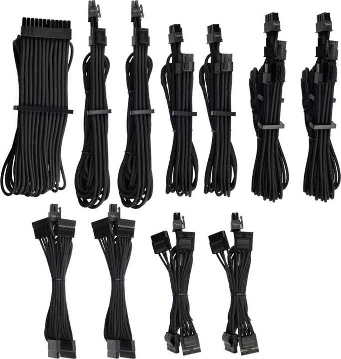 Corsair Componenti elettronici: Corsair Premium PSU Cables Pro-Kit Typ 4 – Nuovo (secondo la descrizione) da Eschenz venduto da MARQSEC